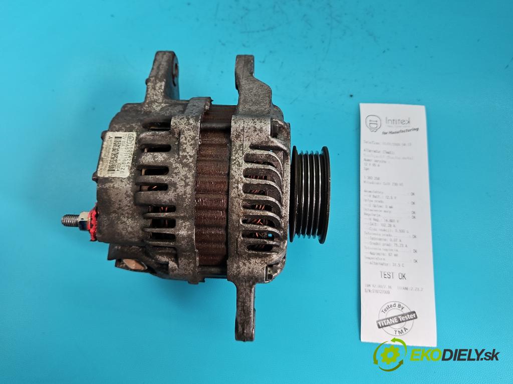 Mitsubishi Colt Z30 VI 2004-2012 1.3 16V 95 HP manual 70 kW 1332 cm3 5- Alternator A5TG1691ZE (Alternátory)