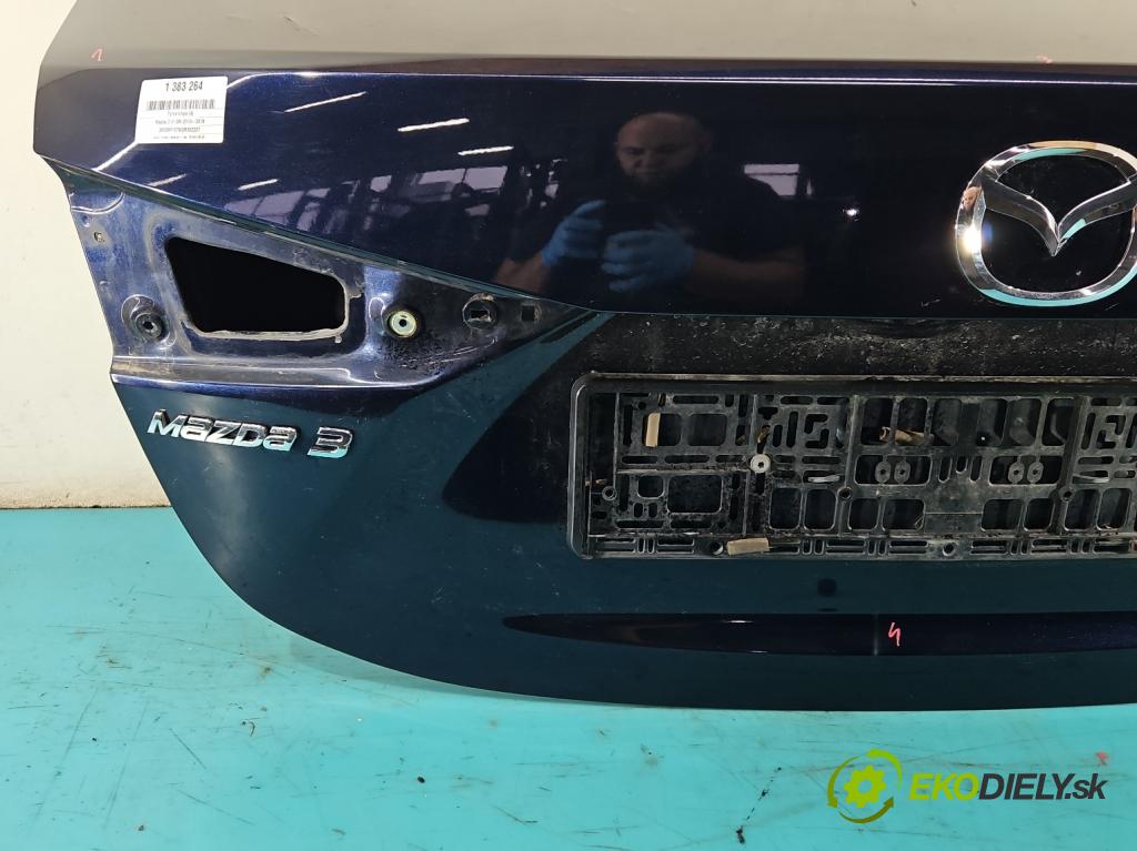Mazda 3 III BM 2013-2018 2.0 16V 155 hp manual 114 kW 1998 cm3 4- zadní kufrové dveře  (Zadní kapoty)
