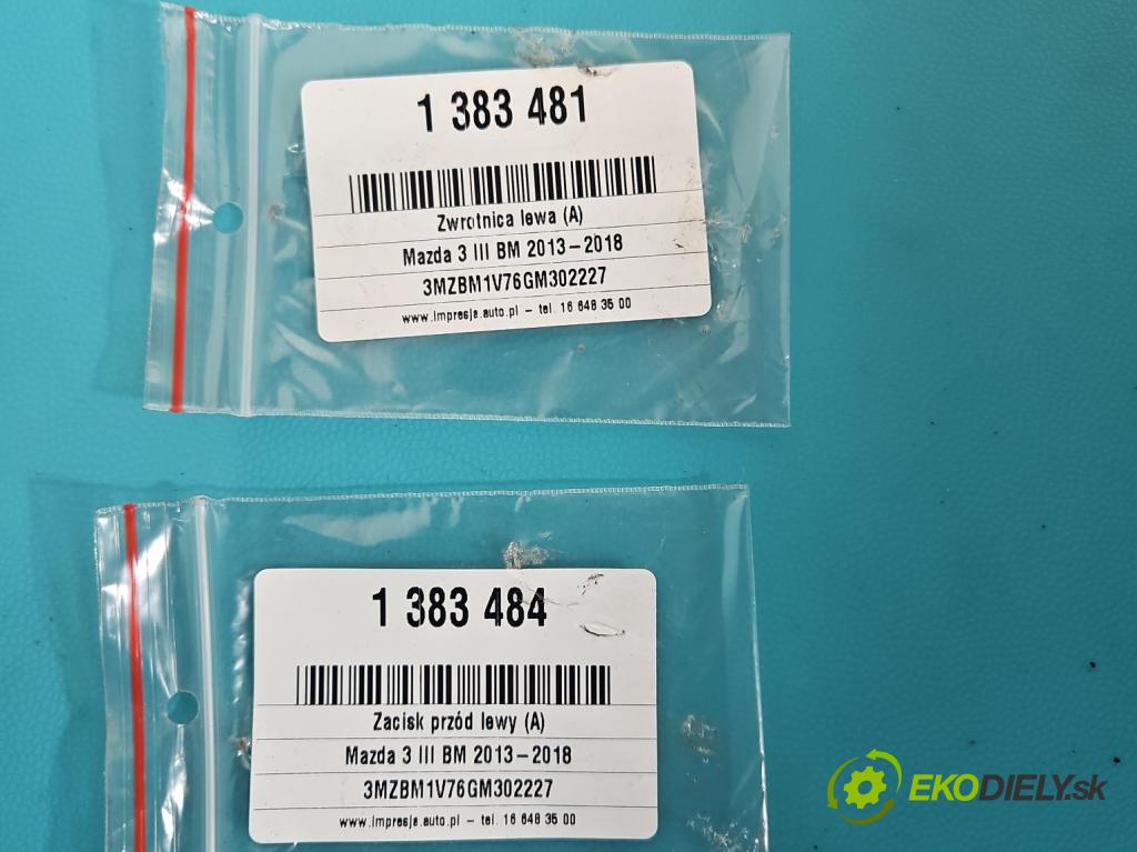 Mazda 3 III BM 2013-2018 2.0 16V 155 HP manual 114 kW 1998 cm3 4- náboj ľavé  (Náboje)