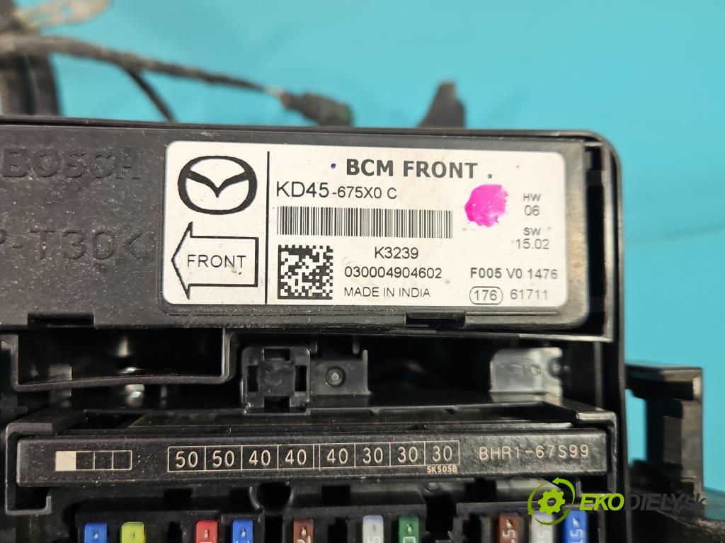 Mazda 3 III BM 2013-2018 2.0 16V 155 hp manual 114 kW 1998 cm3 4- skříňka pojistková KD45-675X0C (Pojistkové skříňky)