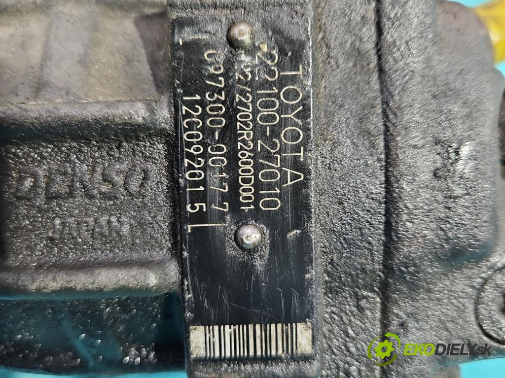 Toyota Corolla E12 2001-2009 2.0 D4D 90 HP manual 66 kW 1995 cm3 5- čerpadlo vstrekovacia 2210027010 (Vstrekovacie čerpadlá)
