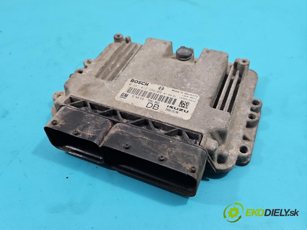 Opel Astra III 2004-2014 1.7 cdti 101 hp manual 74 kW 1686 cm3 3- řídící jednotka motoru 0281012694