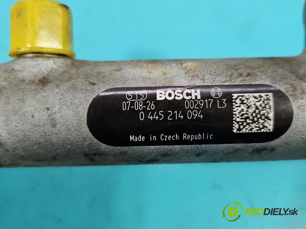 Opel Astra III 2004-2014 1.7 cdti 101 HP manual 74 kW 1686 cm3 3- lišta vstrekovacia 0445214094 (Vstrekovacie lišty)