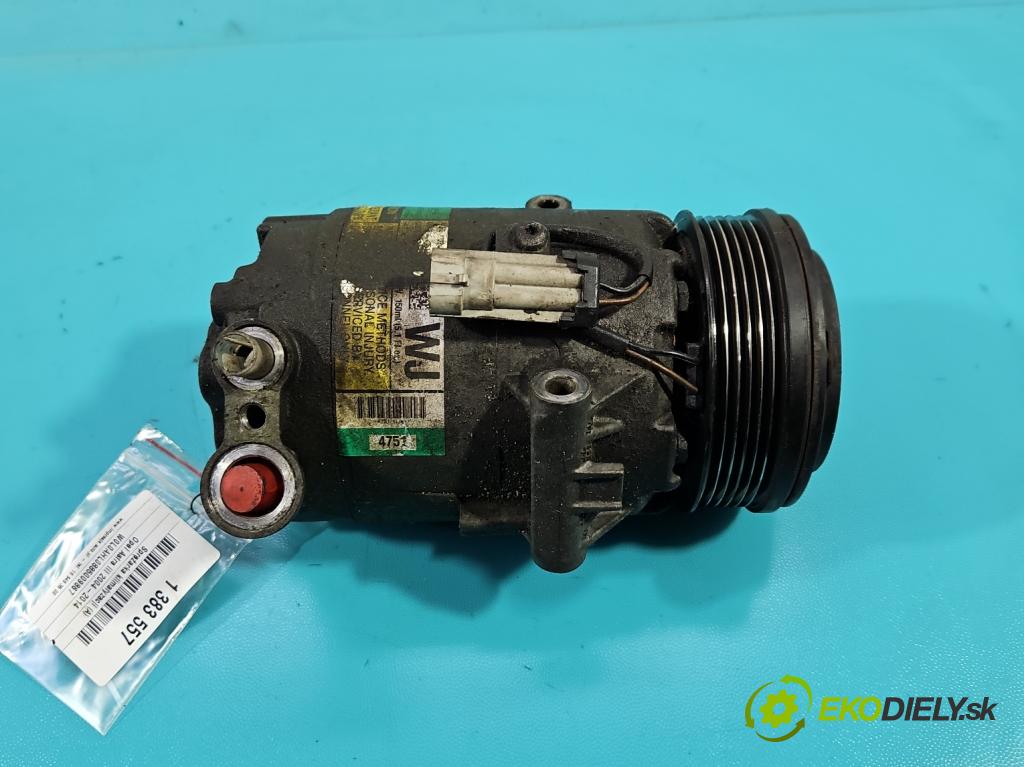Opel Astra III 2004-2014 1.7 cdti 101 hp manual 74 kW 1686 cm3 3- Kompresor: klíma 13124751 (Kompresory)
