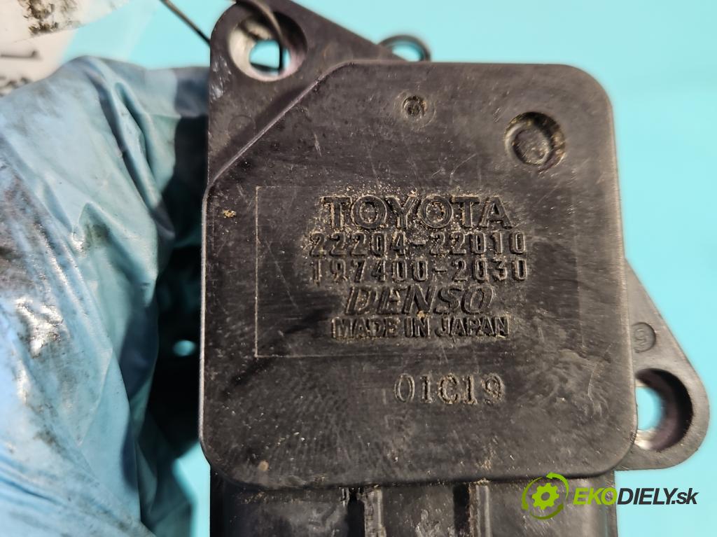 Toyota Yaris I 1999-2005 1.0 VVti: 68 HP manual 50 kW 998 cm3 5- průtokoměr: 22204-22010 (Váhy vzduchu)