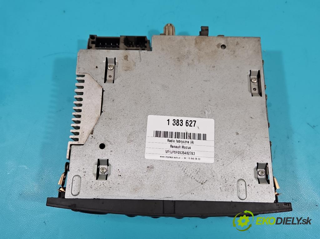 Renault Modus 1.5 dci 86 HP manual 63 kW 1461 cm3 5- Radio originál 8200483757