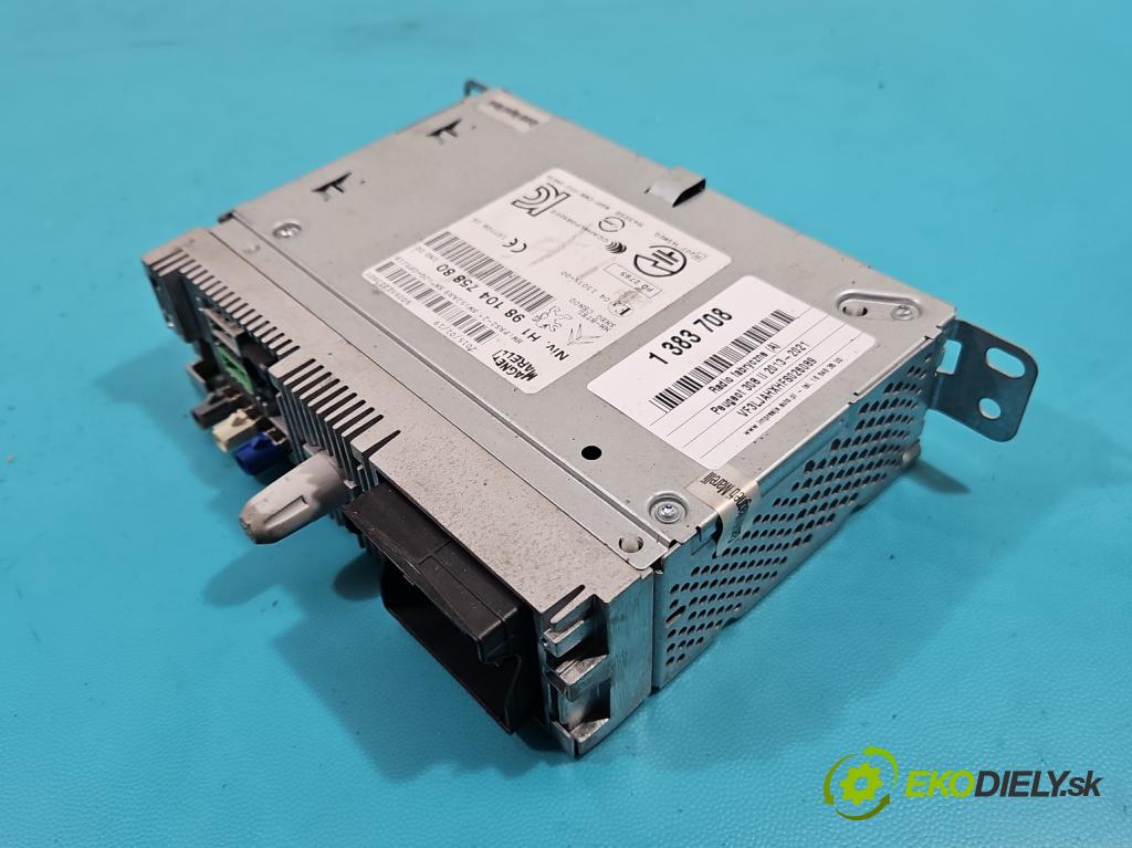 Peugeot 308 II 2013-2021 2.0 e-hdi 150 HP manual 110 kW 1997 cm3 5- Radio originál 9810475880