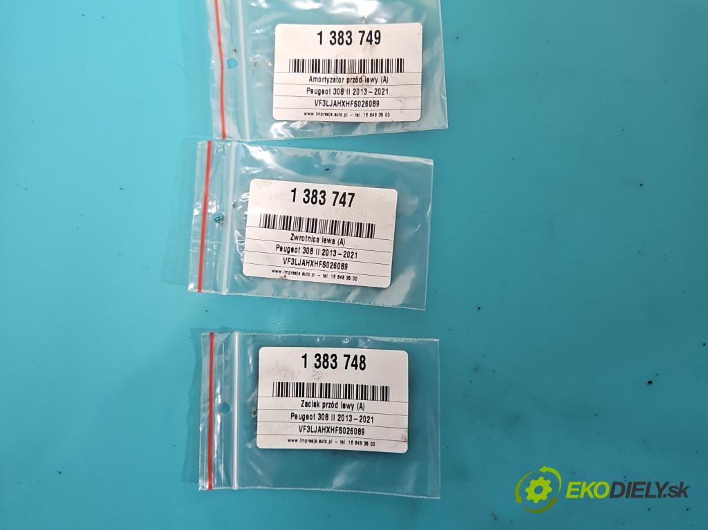 Peugeot 308 II 2013-2021 2.0 e-hdi 150 HP manual 110 kW 1997 cm3 5- brzdič predné ľavý  (Kľučka dverí ostatné)