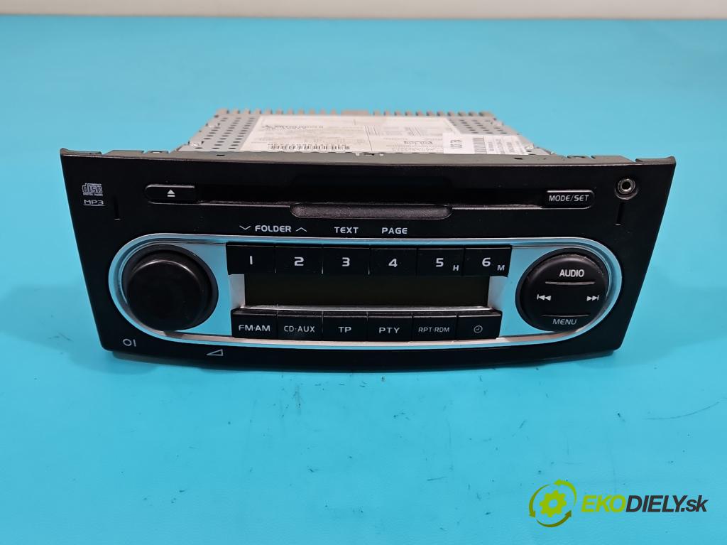 Mitsubishi Colt Z30 VI 2004-2012 1.1 12V 75 HP manual 55 kW 1124 cm3 3- Radio originál MZ314167