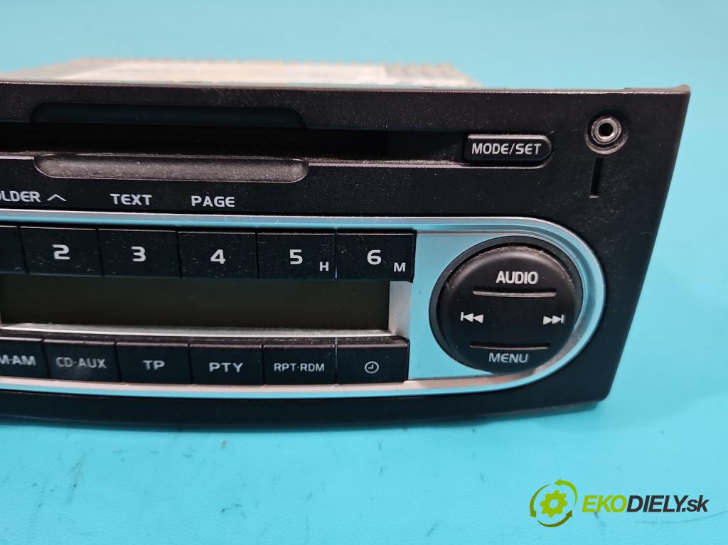 Mitsubishi Colt Z30 VI 2004-2012 1.1 12V 75 HP manual 55 kW 1124 cm3 3- Radio originál MZ314167