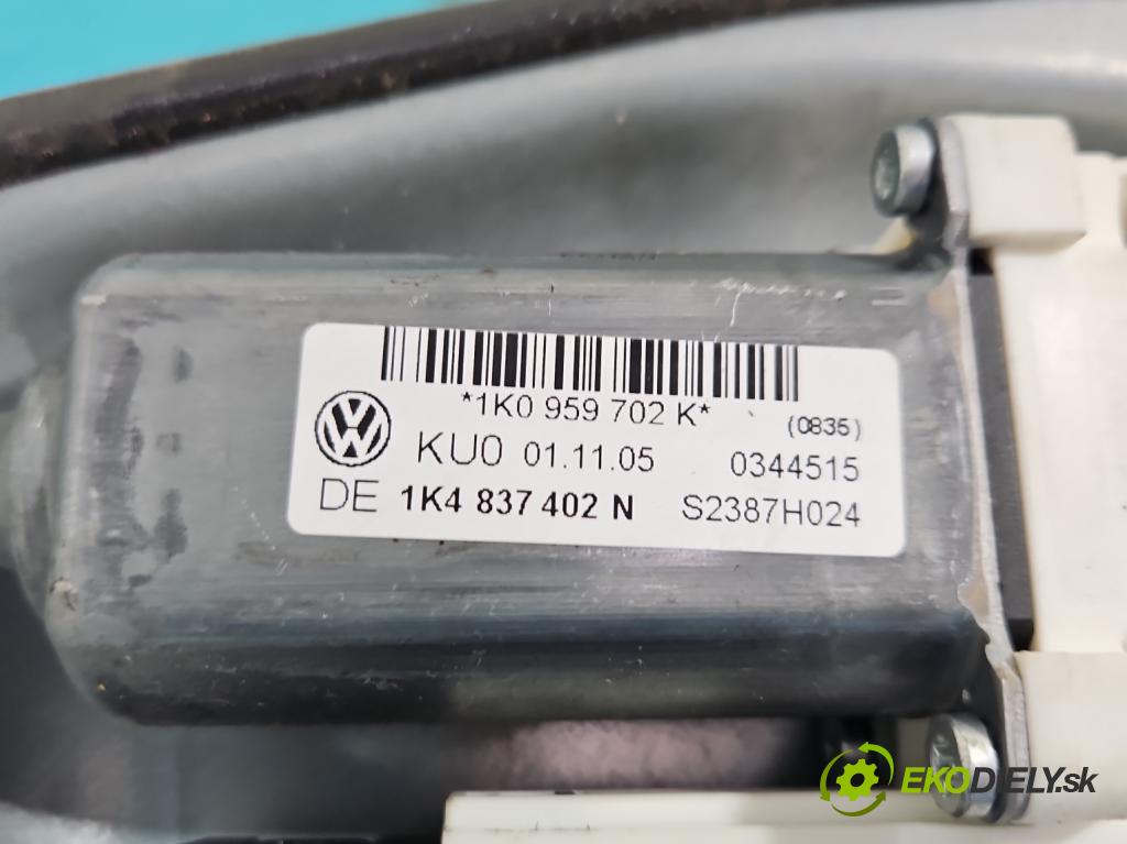 Vw Golf V 2003-2009 1.6 SR 102 HP manual 75 kW 1595 cm3 5- mechanizmus okna predné pravý 1K0959702K