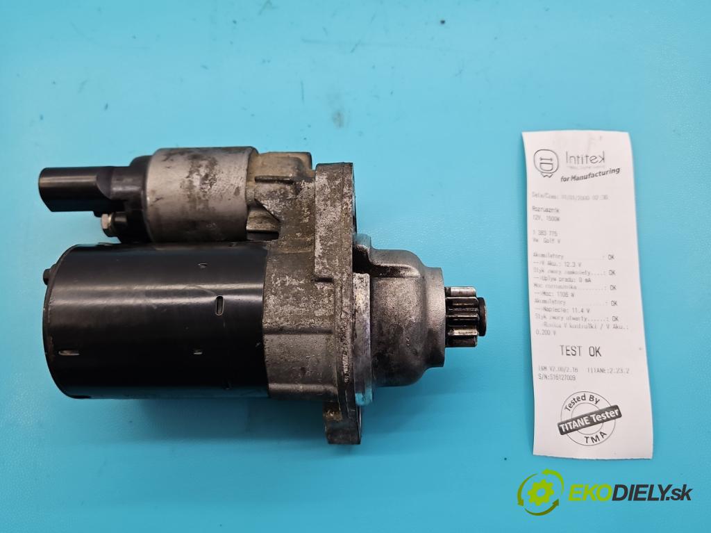 Vw Golf V 2003-2009 1.6 SR 102 HP manual 75 kW 1595 cm3 5- štartér  (Štartéry)