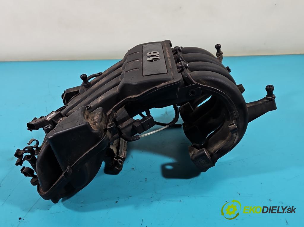 Vw Golf V 2003-2009 1.6 SR 102 HP manual 75 kW 1595 cm3 5- zvod nasávací 06A133185KR (Sacie potrubia)