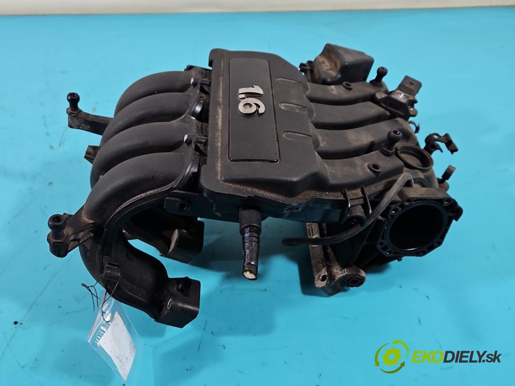 Vw Golf V 2003-2009 1.6 SR 102 HP manual 75 kW 1595 cm3 5- zvod nasávací 06A133185KR (Sacie potrubia)