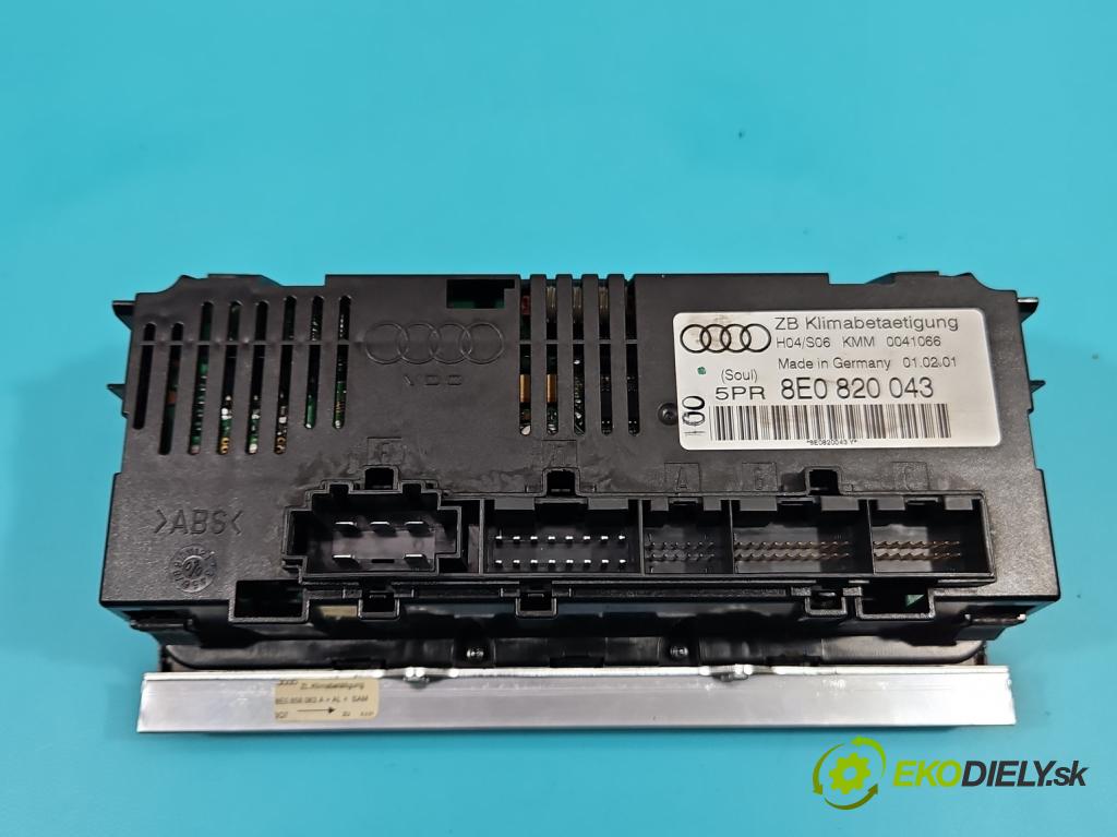 Audi A4 B6 2000-2004 2.0 20V 131 HP automatic 96 kW 1984 cm3 4- panel kúrenia 8E0820043