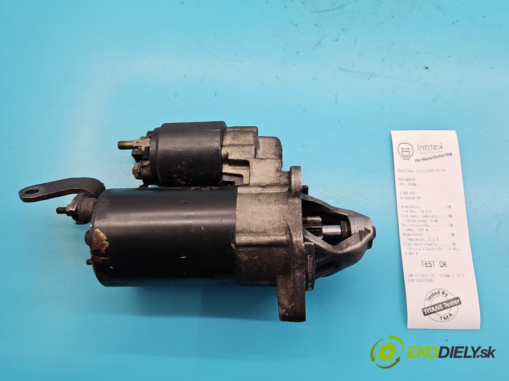 Vw Passat B5 1995-2005 1.6 101 HP manual 74 kW 1596 cm3 4- štartér 0001107068 (Štartéry)