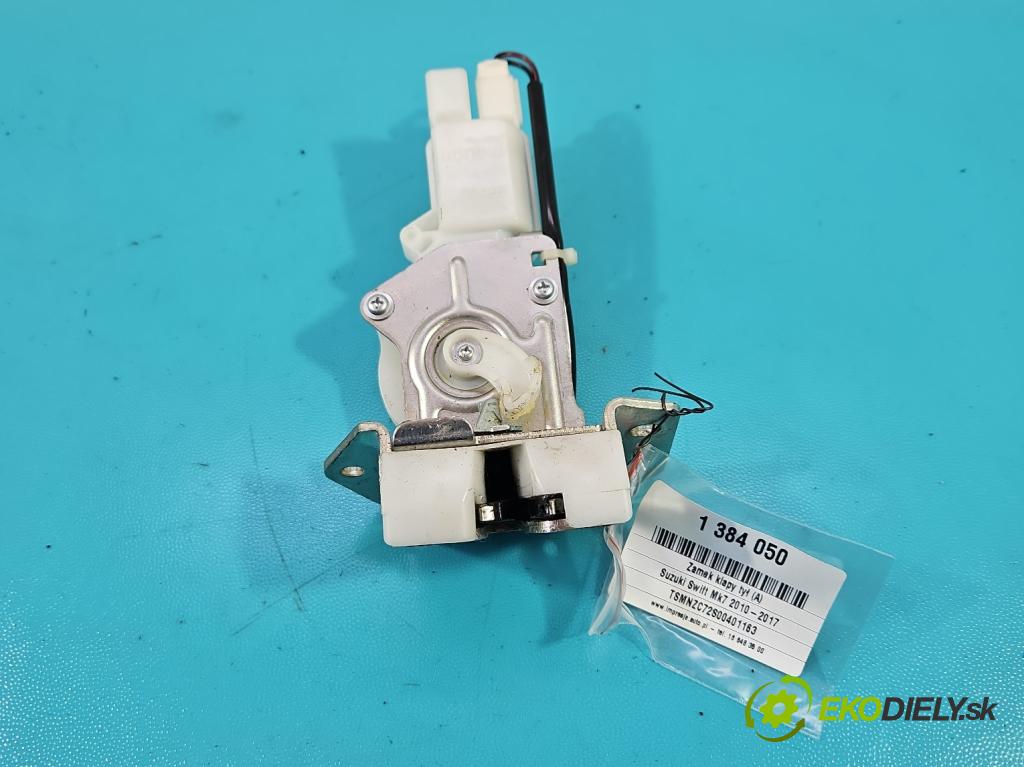Suzuki Swift Mk7 2010-2017 1.2 16V 94 hp manual 69 kW 1242 cm3 5- zámek kufrových dveří zadní B6765