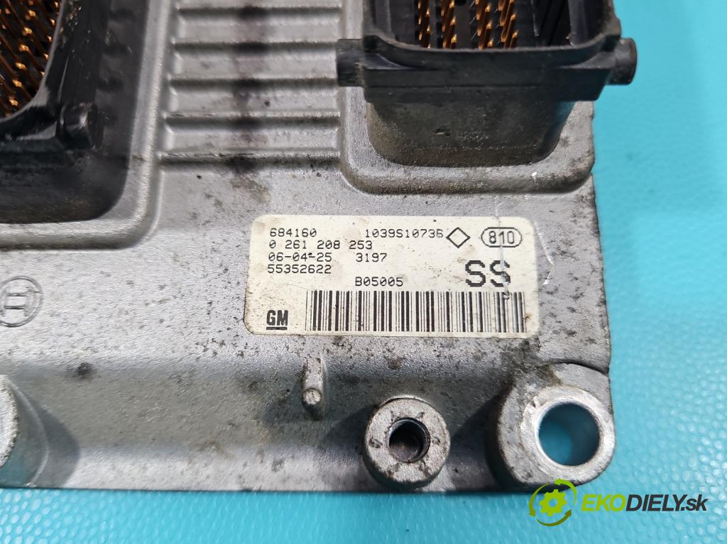 Opel Corsa C 2000-2006 1.2 16V 80 hp manual 59 kW 1229 cm3 5- řídící jednotka motoru 55352622