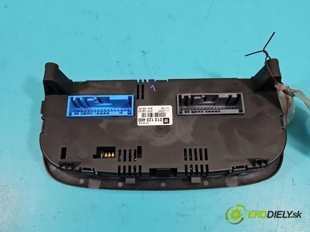 Opel Corsa C 2000-2006 1.2 16V 80 HP manual 59 kW 1229 cm3 5- panel kúrenia 013123400