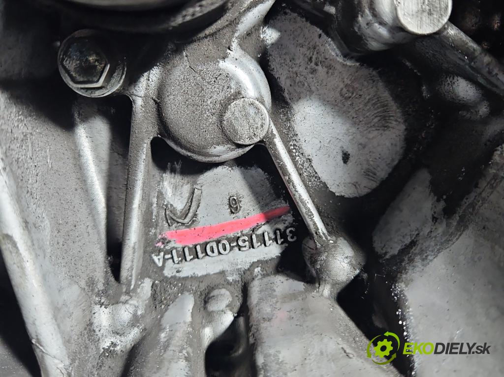 Toyota Yaris III 2011-2020 1.5 VVTi 111KM manual 82 kW 1496 cm3 5- prevodovka stupeň,rýchlosť manual 31115-0D111-A