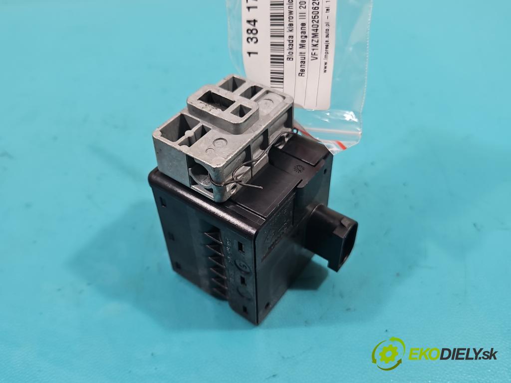 Renault Megane III 2008-2016 1.6 16V 110 HP manual 81 kW 1598 cm3 5- Blokáda: řízení: 487004399R (Ostatné)