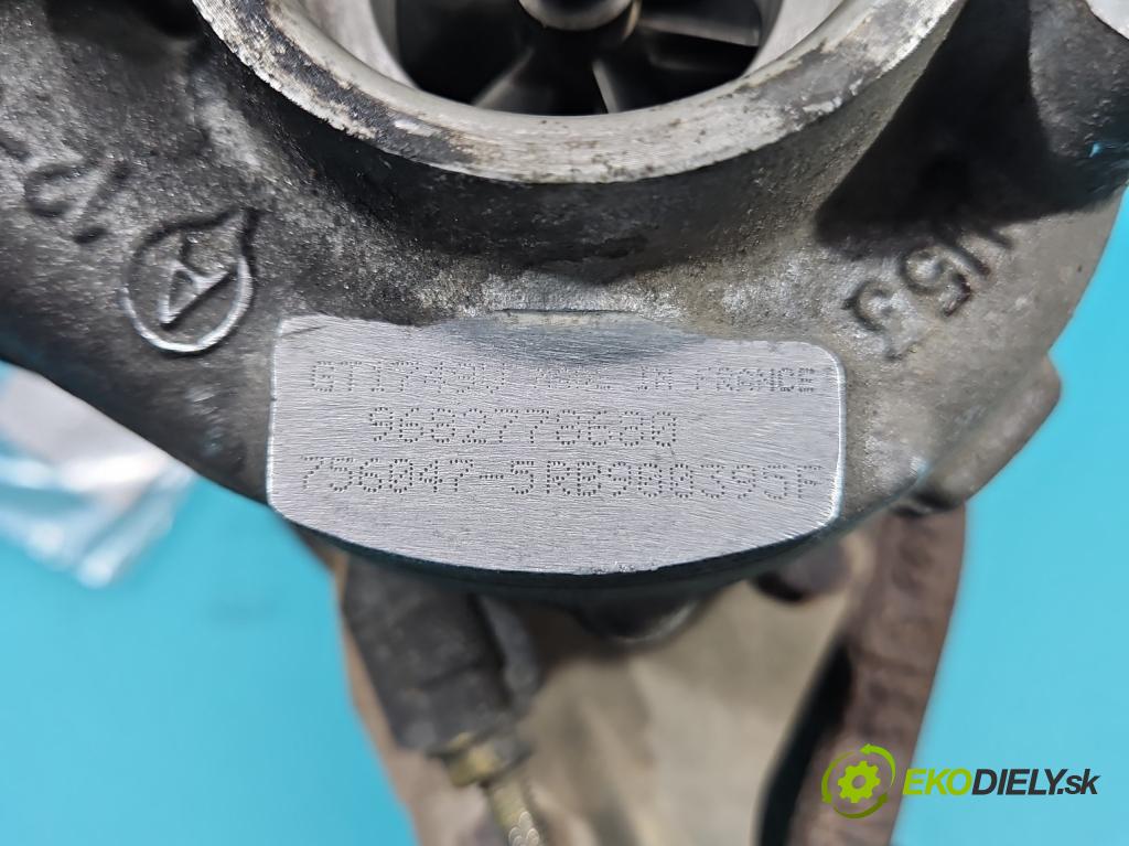 Peugeot 508 2010-2018 2.0 hdi 140 HP manual 103 kW 1997 cm3 5- turbodúchadlo, turbo 756047-5 (Turbodúchadlo (kompletné))