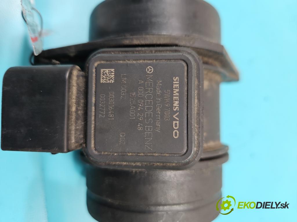 Mercedes B W245 2005-2011 2.0 cdi 109 HP manual 80 kW 1992 cm3 5- průtokoměr: 5WK97003 (Váhy vzduchu)