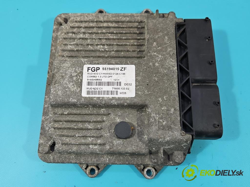 Opel Combo C 2001-2011 1,3.0 cdti 75 hp manual 55 kW 1248 cm3 5- řídící jednotka motoru 55194015