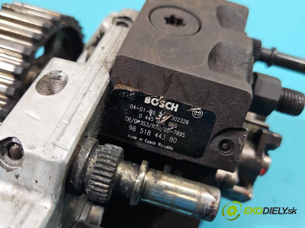 Mazda 3 I BK 2003-2009 1.6 citd 109 HP manual 80 kW 1560 cm3 5- čerpadlo vstrekovacia 0445010089 (Vstrekovacie čerpadlá)