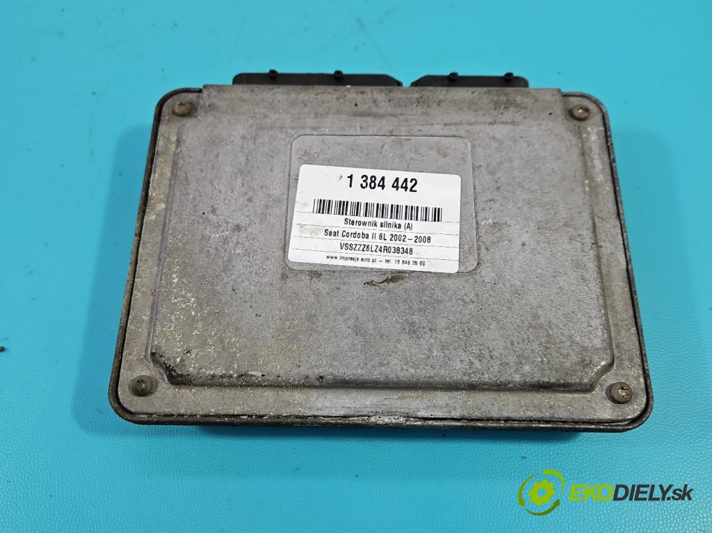 Seat Cordoba II 6L 2002-2008 1.4 16V 75 hp manual 55 kW 1390 cm3 4- řídící jednotka motoru 036906034