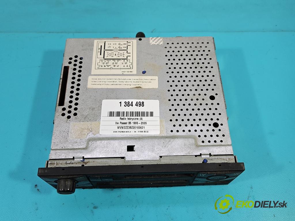 Vw Passat B5 1995-2005 1.8 T 150 HP manual 110 kW 1781 cm3 5- Radio originál 1J0035186E