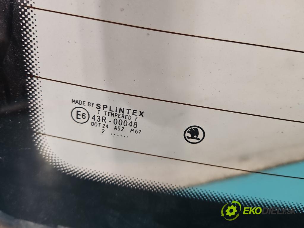 Skoda Fabia I 1999-2007 1.4 mpi 68 hp manual 50 kW 1397 cm3 4- sklo zadní  (Okna zadní)