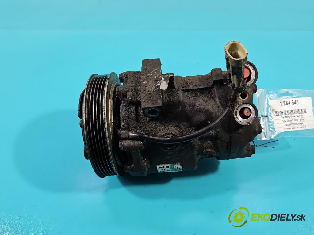 Opel Corsa C 2000-2006 1.2 16V 80 hp manual 59 kW 1229 cm3 5- Kompresor: klíma 24461719 (Kompresory)
