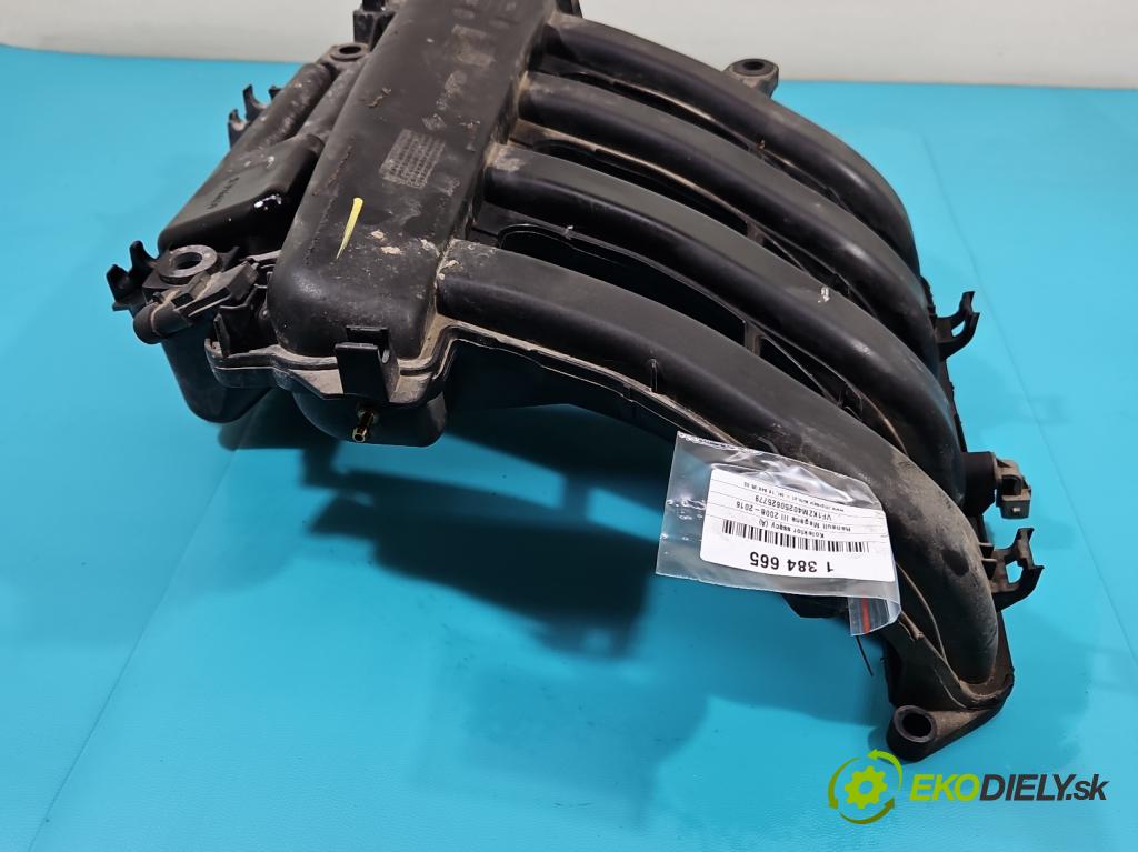 Renault Megane III 2008-2016 1.6 16V 110 HP manual 81 kW 1598 cm3 5- zvod nasávací 8200647713 (Sacie potrubia)