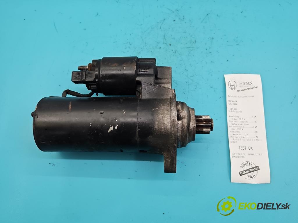 Vw Polo III 6N 1994-2001 1.9 sdi 64 HP manual 47 kW 1896 cm3 3- štartér 0001124011 (Štartéry)