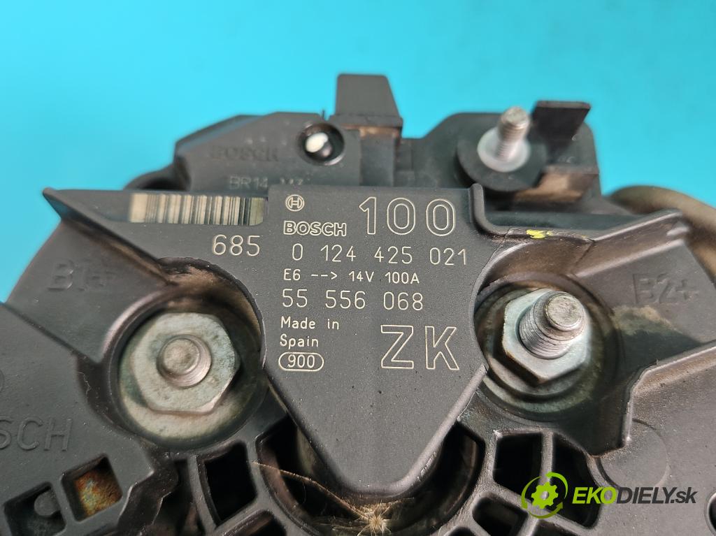 Opel Corsa C 2000-2006 1.2 16V 80 hp manual 59 kW 1229 cm3 5- Alternator 55556068 (Alternátory)