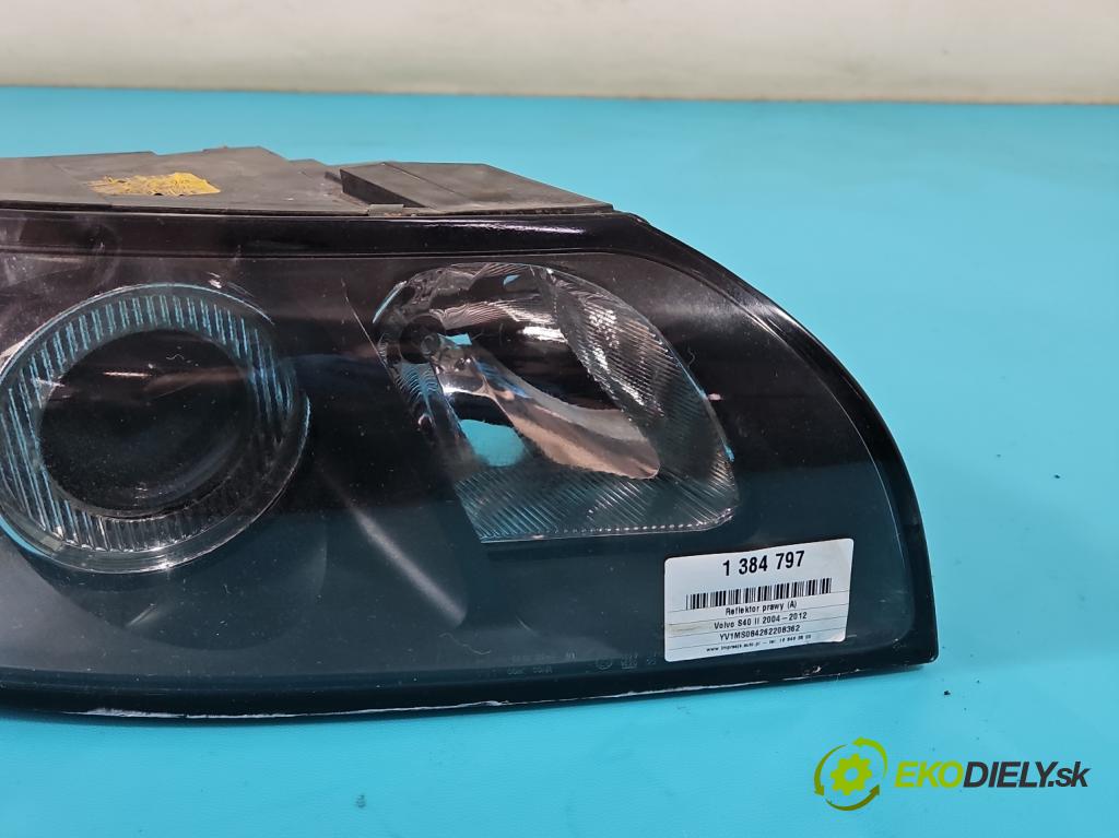 Volvo S40 II 2004-2012 1.8 16V 125 HP manual 92 kW 1798 cm3 4- Reflektor: pravý 30698874 (Pravé)