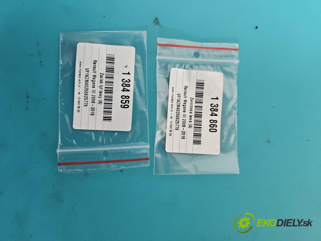 Renault Megane III 2008-2016 1.6 16V 110 HP manual 81 kW 1598 cm3 5- náboj ľavé  (Náboje)