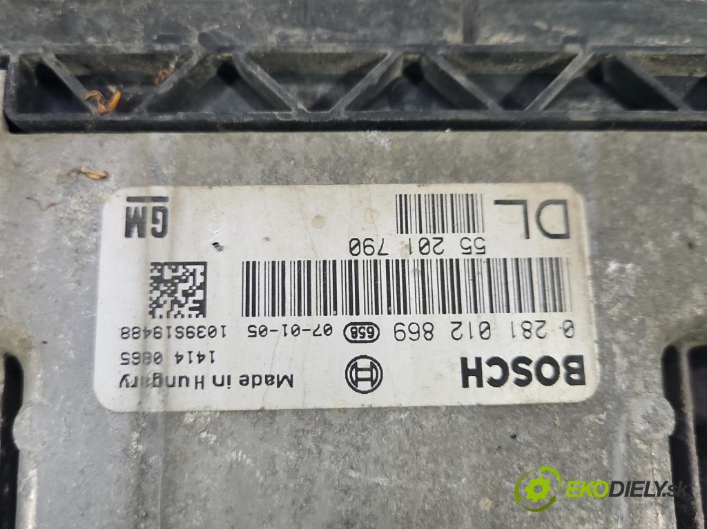 Opel Vectra C 2002-2008 1.9 cdti (Z19DT) 120 hp manual 88 kW 1910 cm3 4- řídící jednotka motoru 0281012869