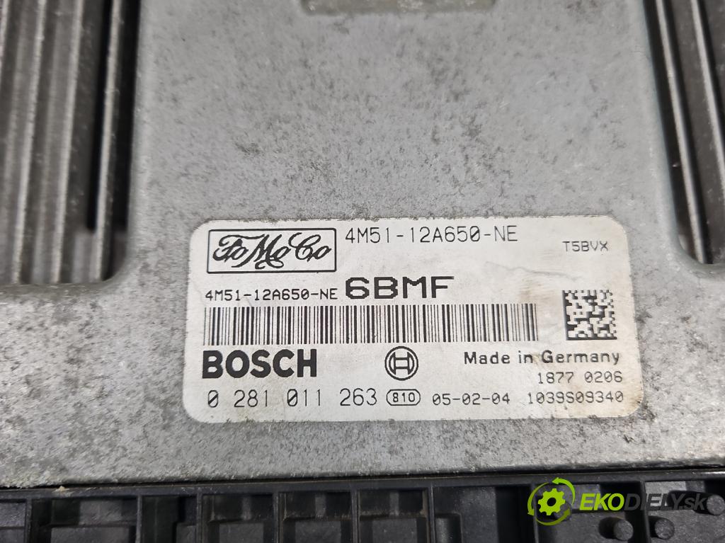 Ford C-Max I 2003-2010 1.6 tdci 109 hp manual 80 kW 1560 cm3 5- řídící jednotka motoru 4M51-12A650-NE