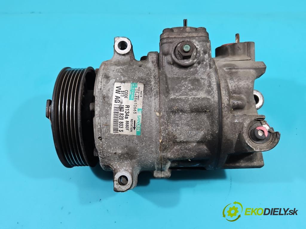 Vw Touran I 2003-2015 1.9 tdi 105 hp manual 77 kW 1896 cm3 5- Kompresor: klíma 1K0820803S (Kompresory)