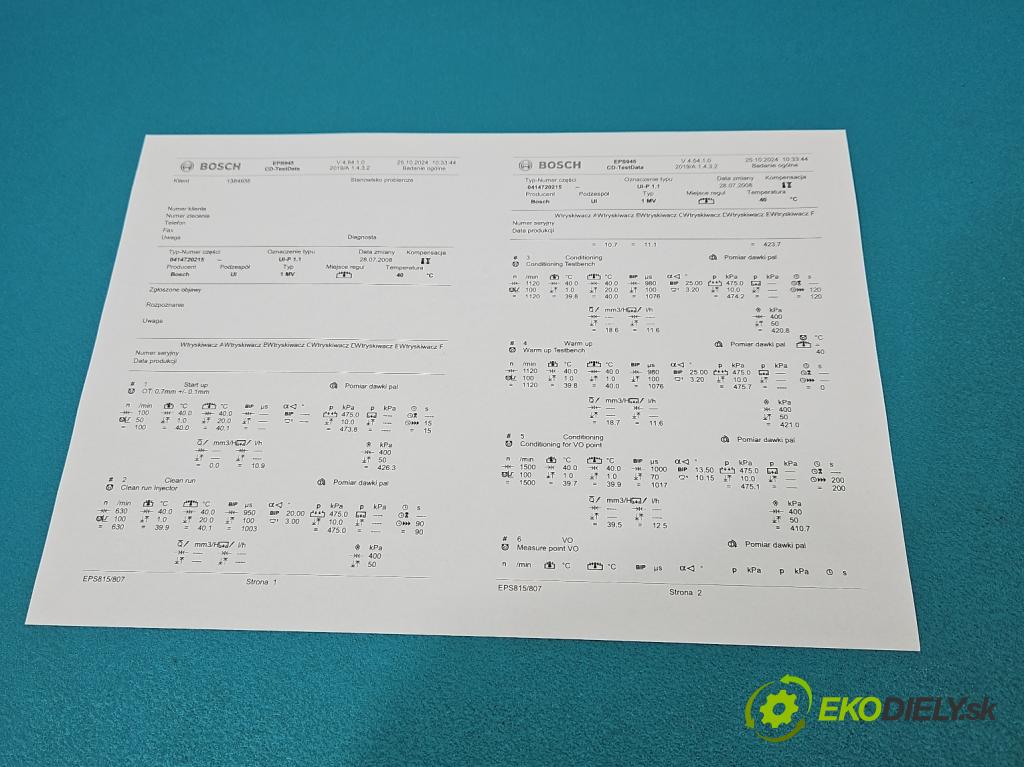 Vw Touran I 2003-2015 1.9 tdi 105 HP manual 77 kW 1896 cm3 5- vstrekovacie čerpadlo 0414720215 (Vstrekovače)