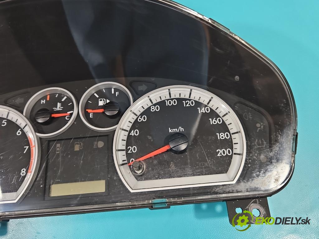 Chevrolet Aveo T250 2006-2011 1,2.0 8V 72 HP manual 53 kW 1150 cm3 4- prístrojovka/ budíky (Prístrojové dosky, displeje)