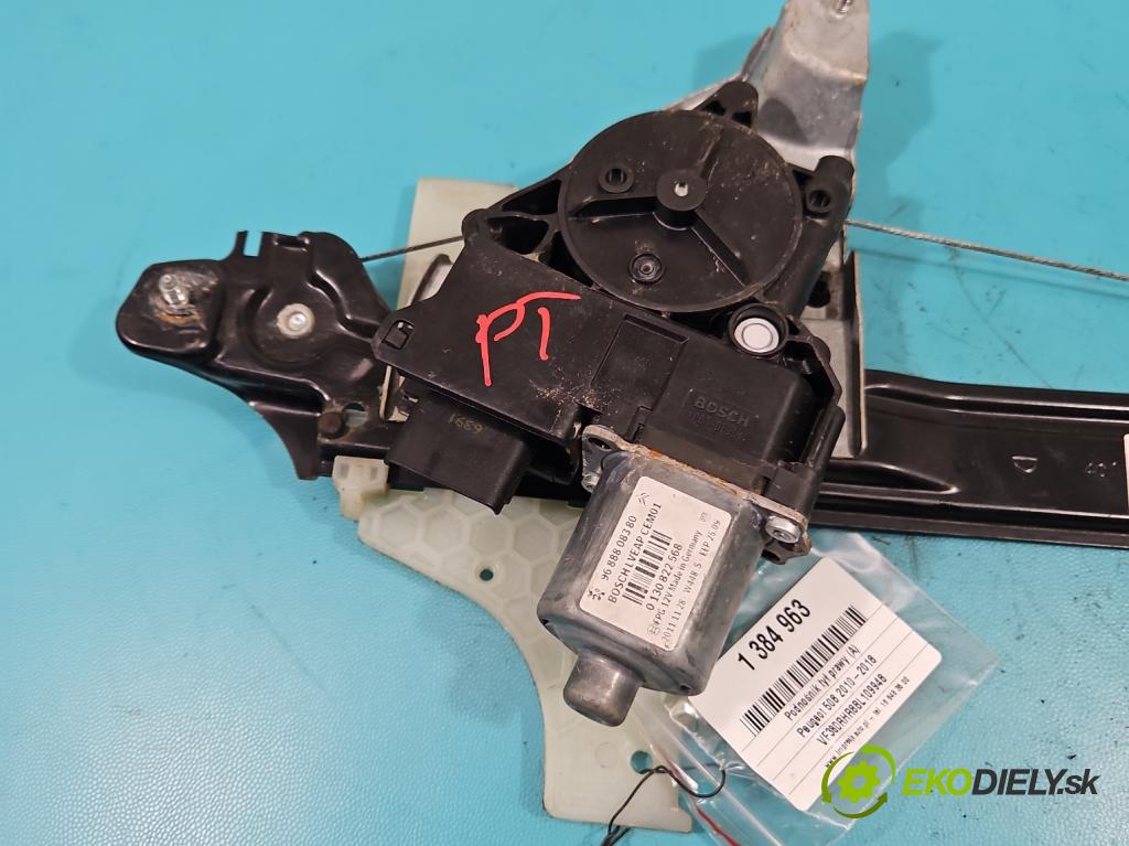 Peugeot 508 2010-2018 2.0 hdi 136hp manual 100 kW 1997 cm3 4- mechanismus stahování zadní pravý 9688808380