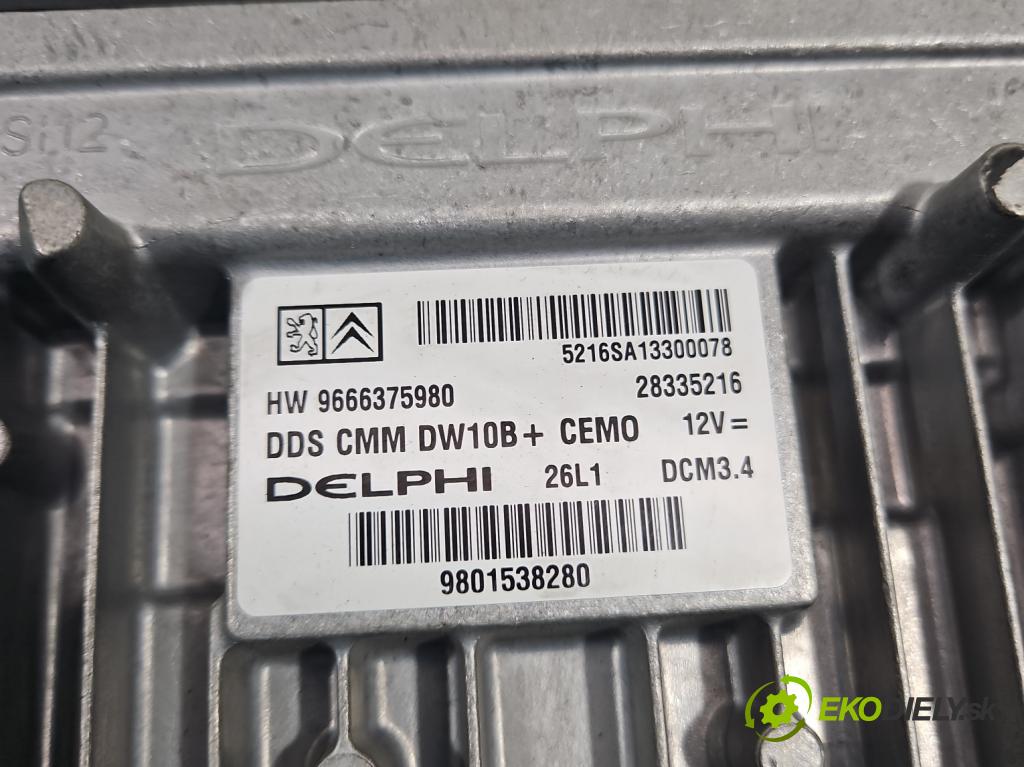 Peugeot 508 2010-2018 2.0 hdi 136hp manual 100 kW 1997 cm3 4- řídící jednotka motoru 9666375980