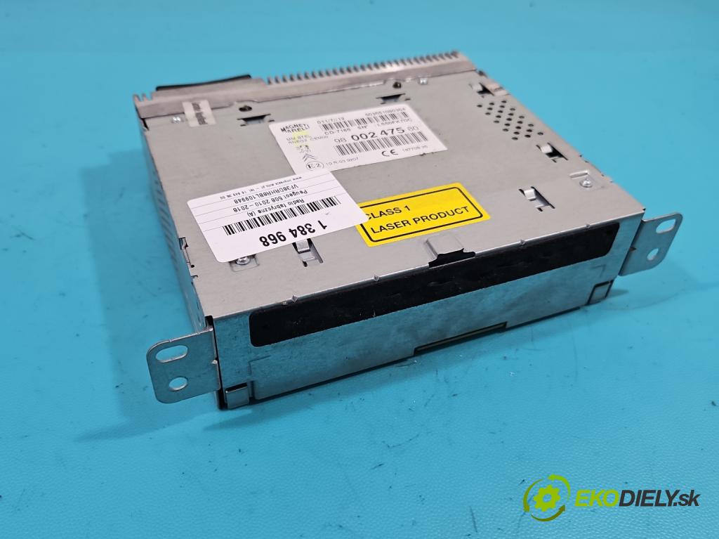 Peugeot 508 2010-2018 2.0 hdi 136 HP manual 100 kW 1997 cm3 4- Radio originál 9800247580