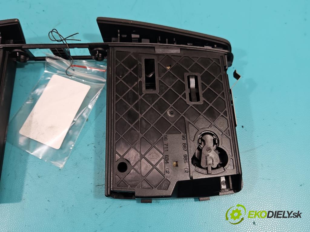 Peugeot 508 2010-2018 2.0 hdi 136 HP manual 100 kW 1997 cm3 4- Rukojeť: na nápoje: 9688798502 (Úchyty, držiaky na nápoje)