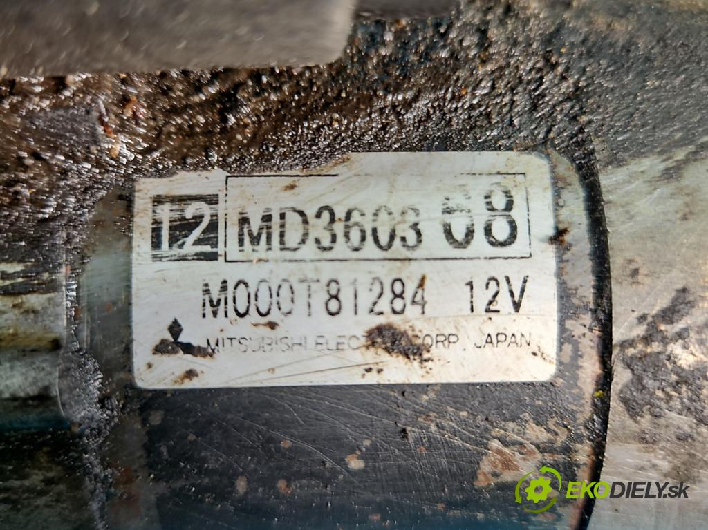 Mitsubishi Pajero Pinin 1998-2007 1.8 16V 114 HP manual 84 kW 1834 cm3 3- štartér M000T81284 (Štartéry)