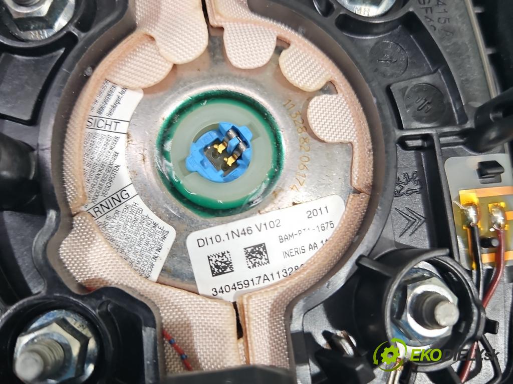 Peugeot 508 2010-2018 2.0 hdi 136 HP manual 100 kW 1997 cm3 4- airbag vzduch: Řidiči: 96863325ZE (Airbagy)