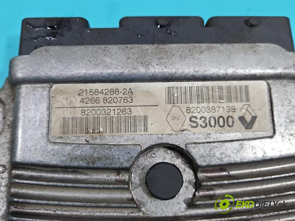 Renault Scenic II 2003-2009 1.6 16v 113 hp manual 83 kW 1598 cm3 5- řídící jednotka motoru 8200321263